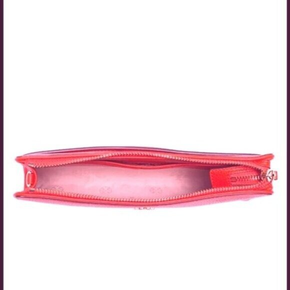 Tory Burch Carter Poppy Red Slim Leather Crossbody - Picture 2 of 7